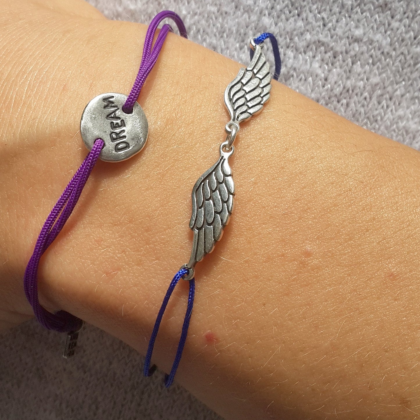 Wings of Soul Bracelet, sterling silver