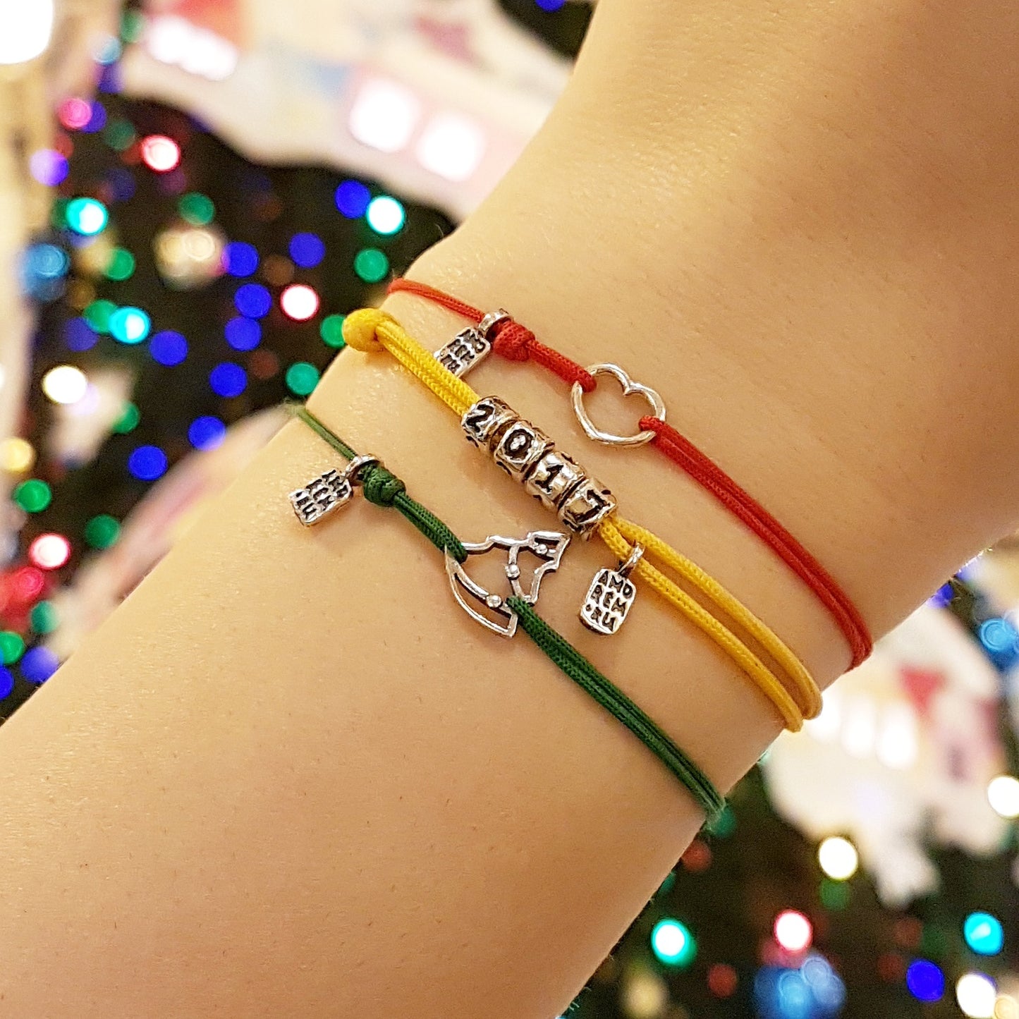 Christmas Tree bracelet, sterling silver