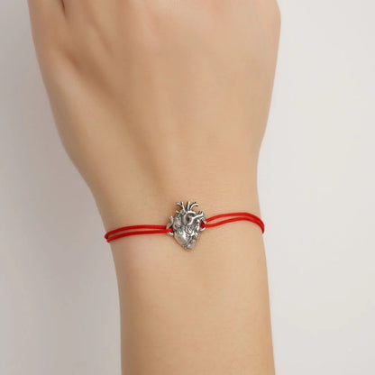 Bracelet Anatomical Heart, silver 925