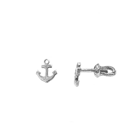 Anchors Pusset Earrings, Sterling Silver