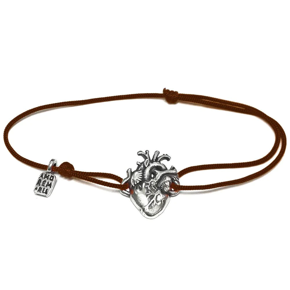 Anatomical Heart Bracelet — 925 sterling silver bracelet with meaning, gift-ready by Amorem