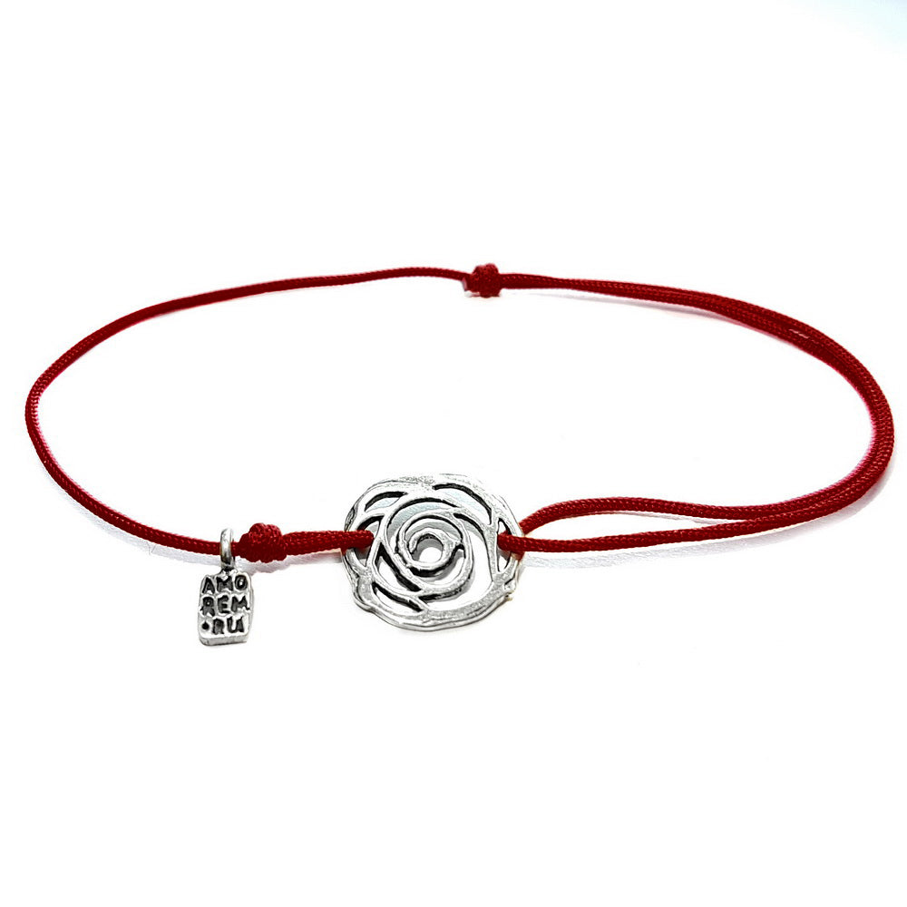 Rose Bracelet, Sterling Silver