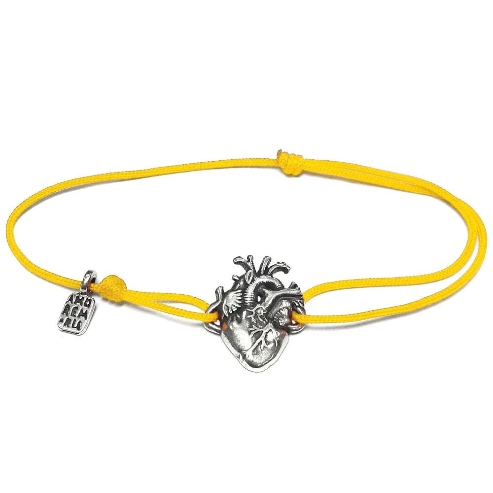 Anatomical Heart Bracelet — 925 sterling silver bracelet with meaning, gift-ready by Amorem