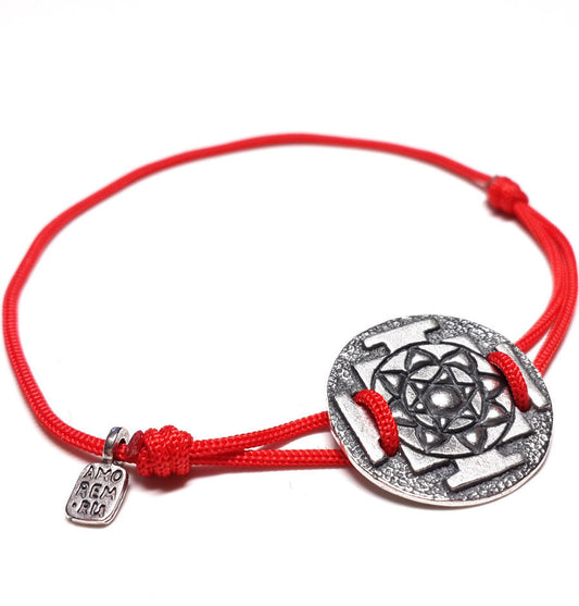 Yantra Lakshmi (Laxmi) Bracelet, sterling silver