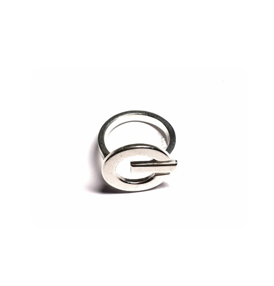 Ring Turn On, sterling silver