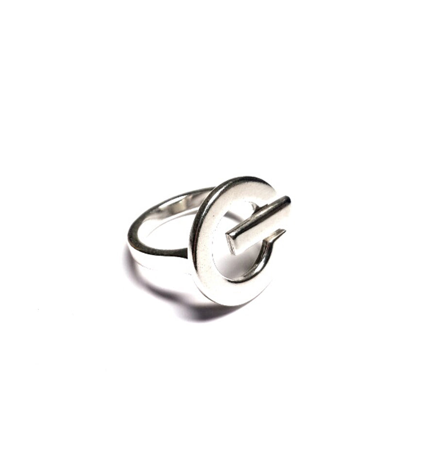 Ring Turn On, sterling silver