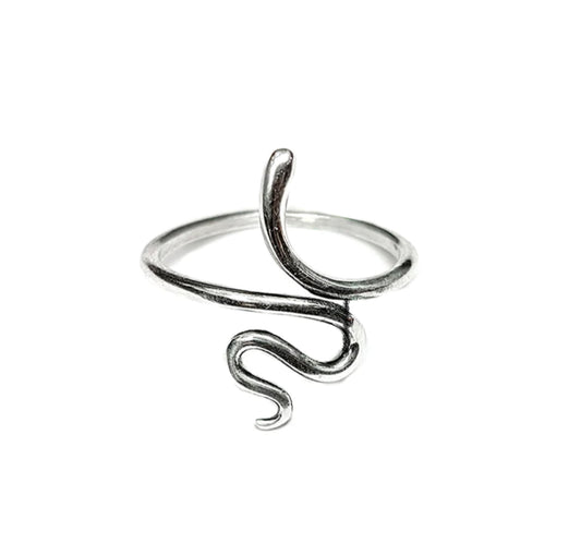 Snake Ring, Sterling Silver