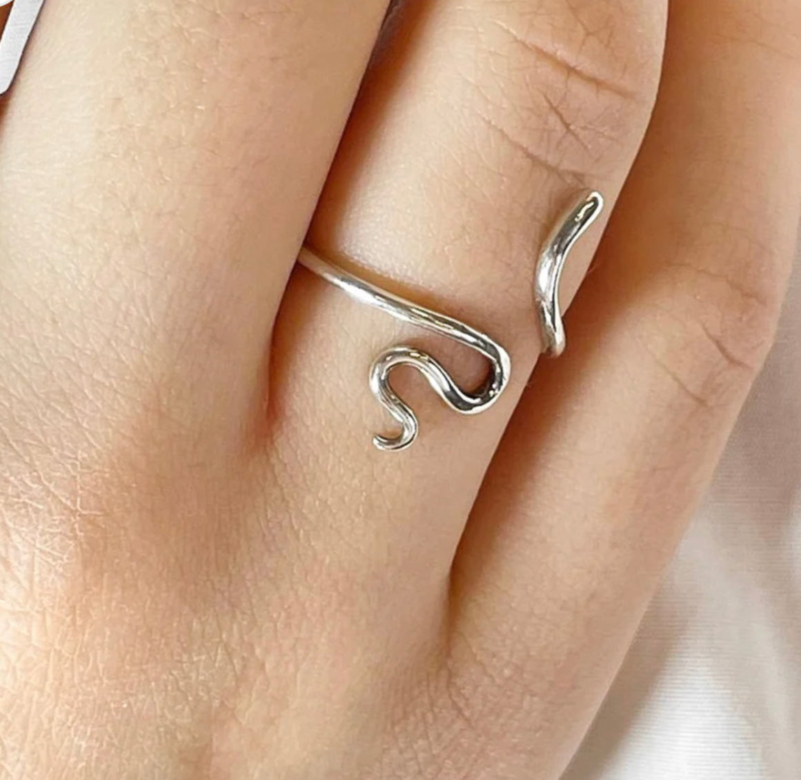 Snake Ring, Sterling Silver