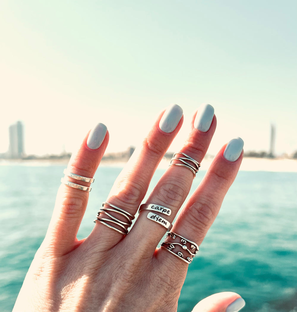 Carpe Diem Ring — 925 sterling silver ring with meaning, gift-ready by Amorem