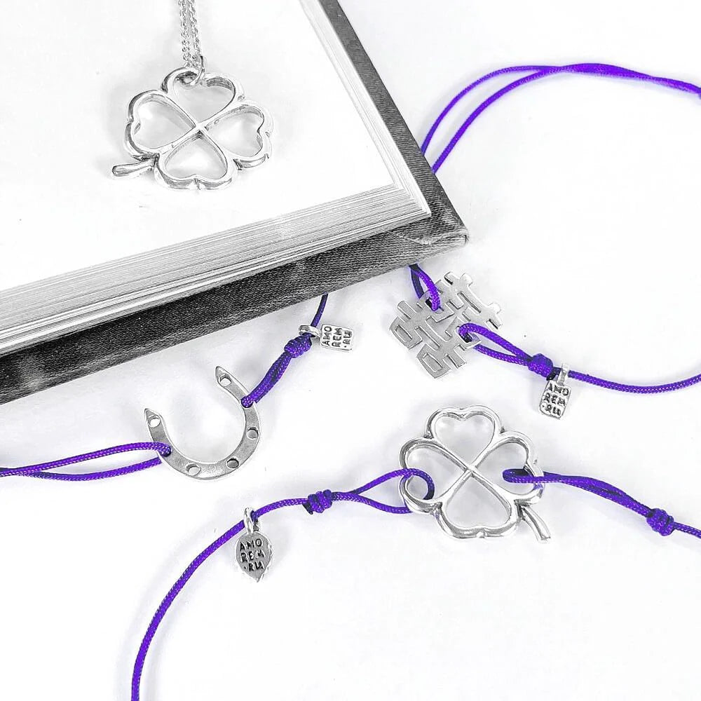 Bracelet Double Luck Double Happiness  - Feng Shui hieroglyph, silver 925