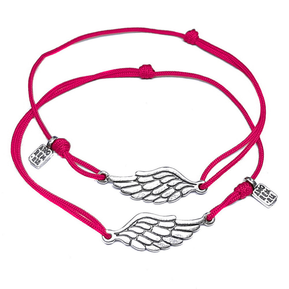 Paired Wings Bracelet, sterling silver